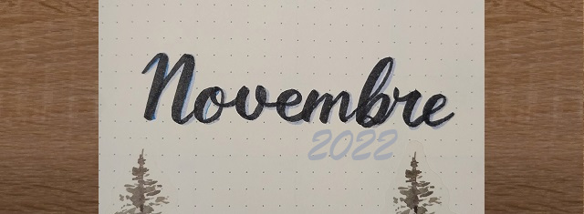 Faire un Bullet Journal – Mise en page Novembre 2022 – Hélène a décidé de