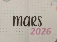 Faire un Bullet Journal – Mise en page Mars&nbsp;2026