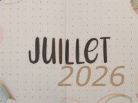 Faire un Bullet Journal – Mise en page Juillet&nbsp;2026