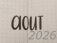 Faire un Bullet Journal – Mise en page Août&nbsp;2026
